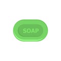 Aloe soap icon, flat style