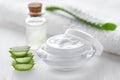 Aloe vera anti wrinkle cosmetic cream skin, body care lotion