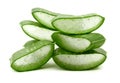 Freshly sliced Aloe Vera. Royalty Free Stock Photo