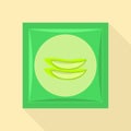 Aloe vera pack icon, flat style Royalty Free Stock Photo