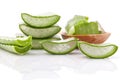 Aloe Vera slice natural spas ingredients for skin care .