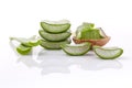 Aloe Vera slice natural spas ingredients for skin care .