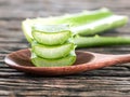 Aloe Vera slice natural spas ingredients for skin care .
