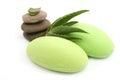 Aloe vera soap Royalty Free Stock Photo