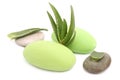 Aloe vera soap Royalty Free Stock Photo