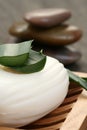 Aloe vera soap Royalty Free Stock Photo