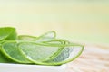 Aloe vera use in spa for skincare