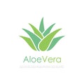 Aloe vera vector logo Royalty Free Stock Photo