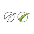 Aloe vera. vector logo icon template Royalty Free Stock Photo