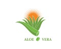 aloevera logo icon vector illustration design