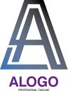 ALOGO minimalis letter a logo