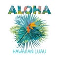 Aloha Hawaii. Aloha T-Shirt design Royalty Free Stock Photo