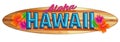 Aloha Hawaii Surfboard Sign