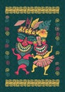 Vintage Aloha Tiki illustration, Tropical Tiki party, Hawaii party time, Tiki bar,