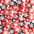 Aloha Hawaiian floral seamless pattern.