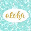 Aloha Summer lettering