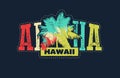 Aloha vector illustration.