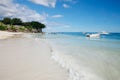 Alona Beach with white sand, Panglao, Philippines Royalty Free Stock Photo