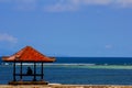 Alone in beach benoa bali Royalty Free Stock Photo