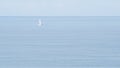 Alone boat on the ocean Royalty Free Stock Photo