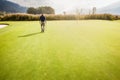 Alone on the golf course Royalty Free Stock Photo