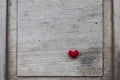 Alone Red heart in everywhere. Royalty Free Stock Photo