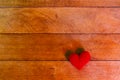 Alone Red heart in everywhere. Royalty Free Stock Photo