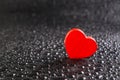 Alone red heart Royalty Free Stock Photo