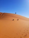 Alone in Sahara Desert, Algeria Royalty Free Stock Photo