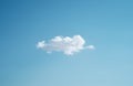 Alone of white cloud on blue sky in summer season change concept Royalty Free Stock Photo