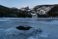 Frozen Bear Lake - Rocky Mountain National Park Royalty Free Stock Photo