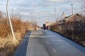 Along the bloomingdale trail in chicago Royalty Free Stock Photo