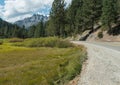 Approaching The Sierra Buttes on Highway 49 Royalty Free Stock Photo