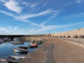 Along The Cobb - Lyme Regis Royalty Free Stock Photo