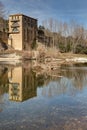 Along the Gardon river near the Bridge of Gard - Vers-Pont-du-Gard - Gard - Occitania Royalty Free Stock Photo