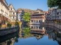 Ill River in Petite France, Strasbourg Royalty Free Stock Photo