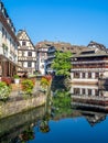 Ill River in Petite France, Strasbourg Royalty Free Stock Photo