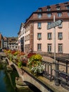 Ill River in Petite France, Strasbourg Royalty Free Stock Photo