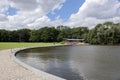 Along The Kleine Vijver Pond At The Amsterdamse Bos At Amstelveen The Netherlands Royalty Free Stock Photo