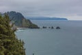 Beautiful cove an outcroppings on the coast