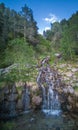 Waterfall of the Montuell river Encamp, Andorra