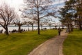 Along the path leading to the embankment of Lake Constance in Hagnau