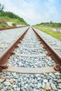 Along the railway in Chonburi province, Thailand