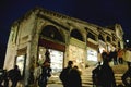 Along Rialto Bridge, Venice at Night Royalty Free Stock Photo