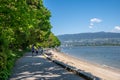 Along the seawall in Stanley Park Royalty Free Stock Photo