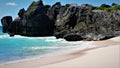 Along the shore of Warwick Long Bay, Bermuda Royalty Free Stock Photo