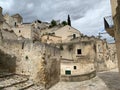 Along the street at the Sassi of Matera, Matera, Italy