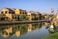 Along the Thu Bon River on a sunny day, Hoi An, Quang Nam Province, Vietnam