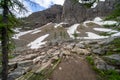 Along the trail to the Big Beehive in Banff National Park in the Lake Louise area Royalty Free Stock Photo