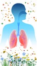 3D illustration of the upper respiratory system (ENT). Royalty Free Stock Photo